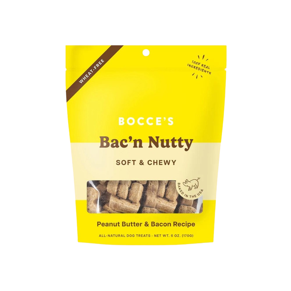 Bocce's Bakery bac'n nutty dog biscuit treats