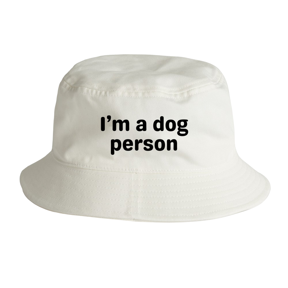 I'm a dog person bucket hat