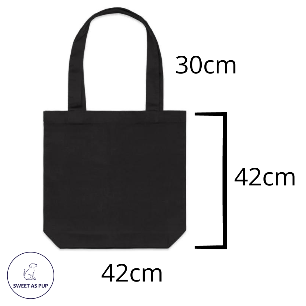 Support local tote bag - Black