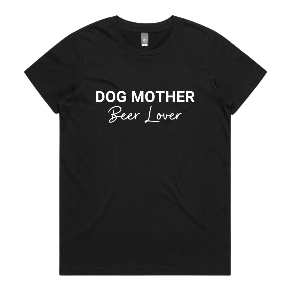 Dog mother, beer lover women's t-shirt