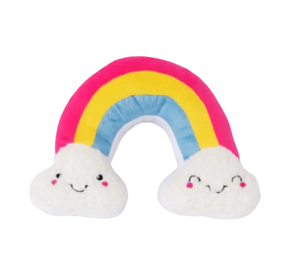 Zippy Paws squeakie pattiez rainbow dog toy