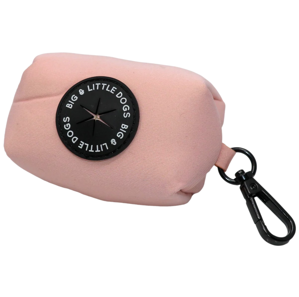 Big and Little Dogs poop bag holder - Blush pink