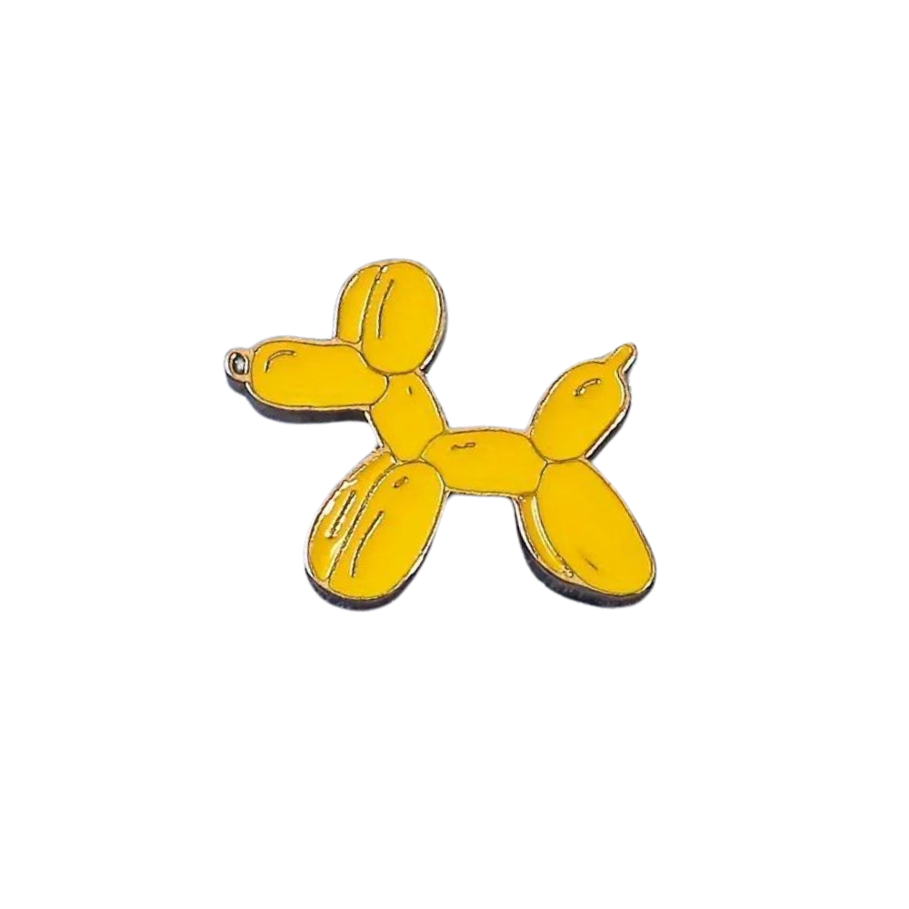 Balloon dog enamel pin