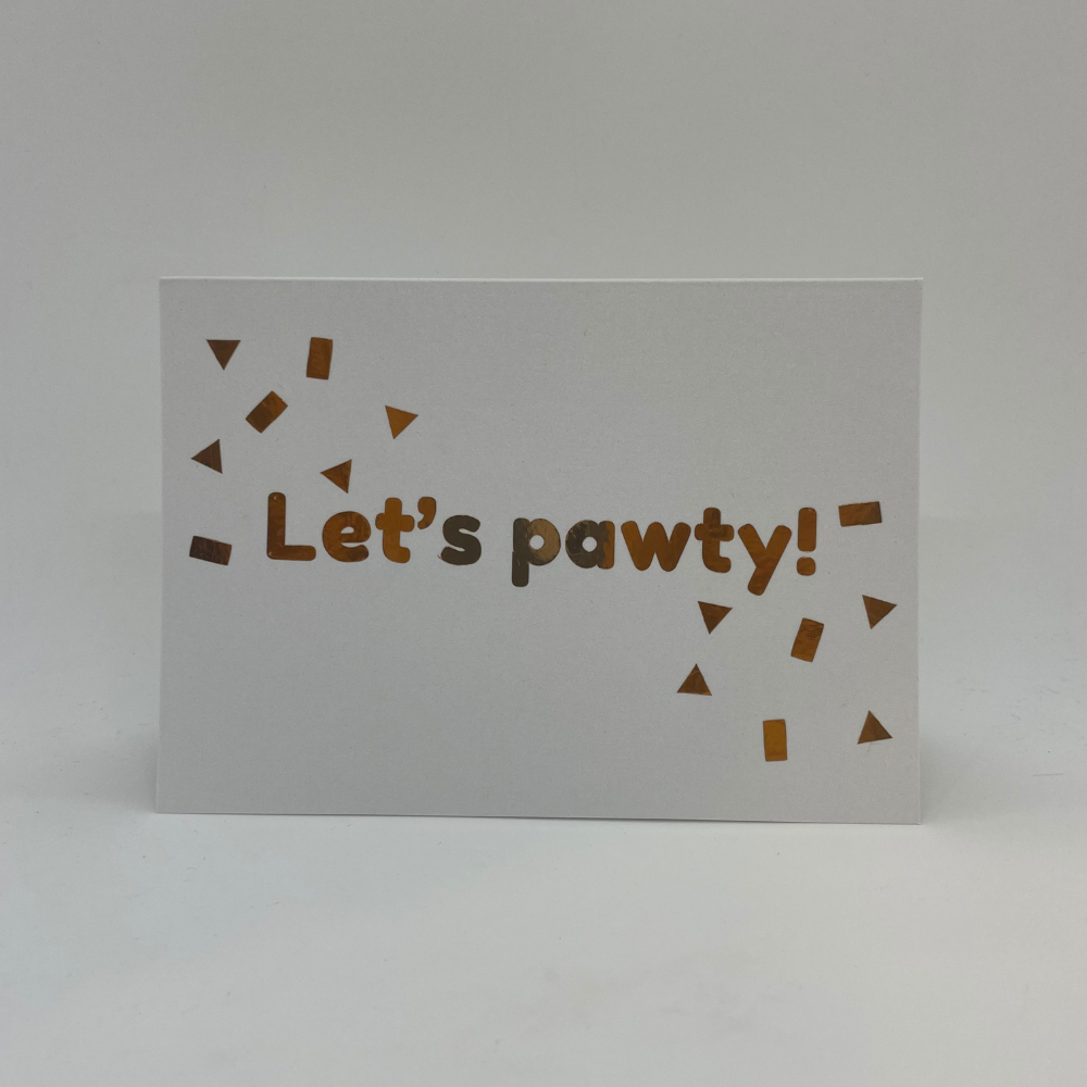 Greeting card - Let's pawty