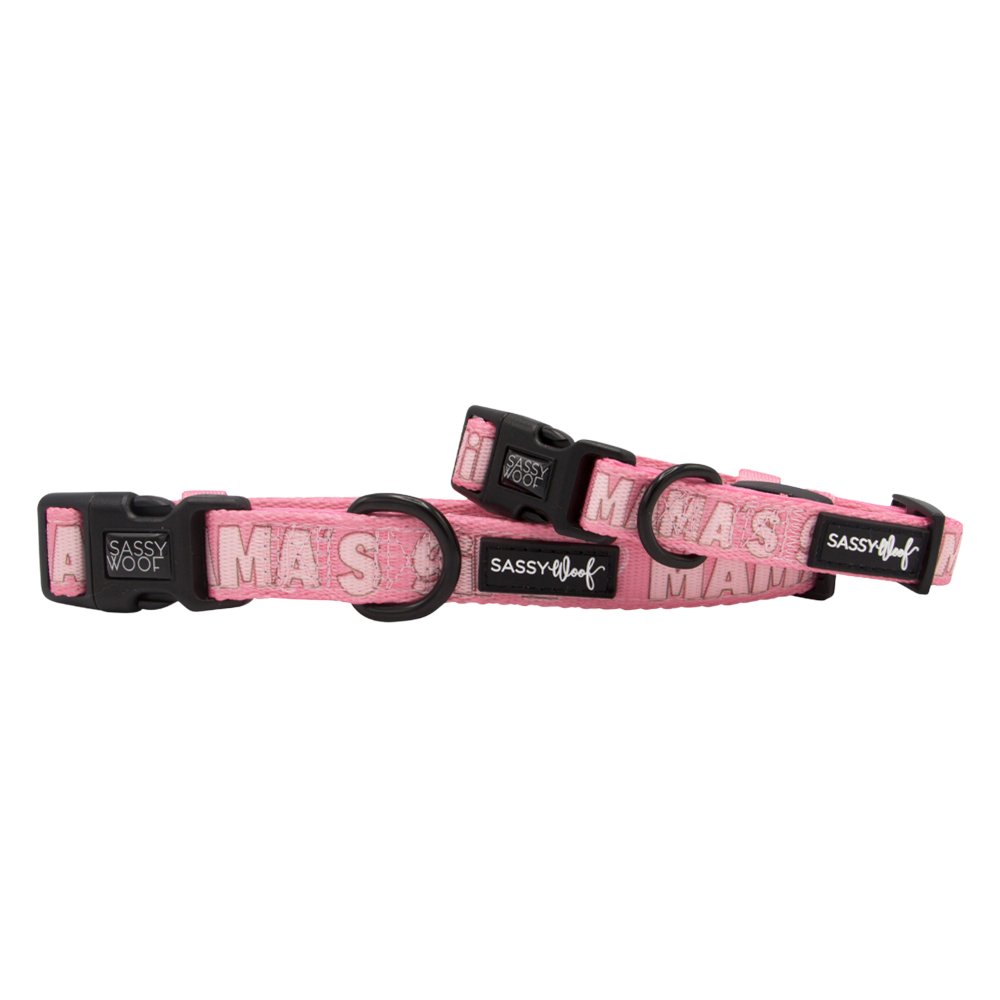 Sassy Woof dog collar - Mama's girl