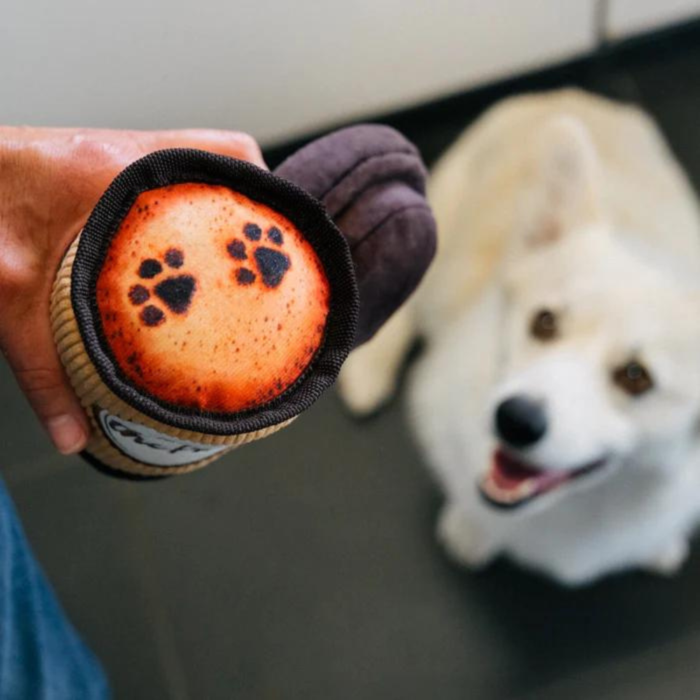 P.L.A.Y. Pup Cup Café Latte To Go Dog Toy