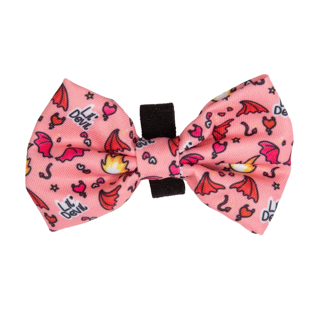 Big and Little Dogs dog bow tie - lil devil