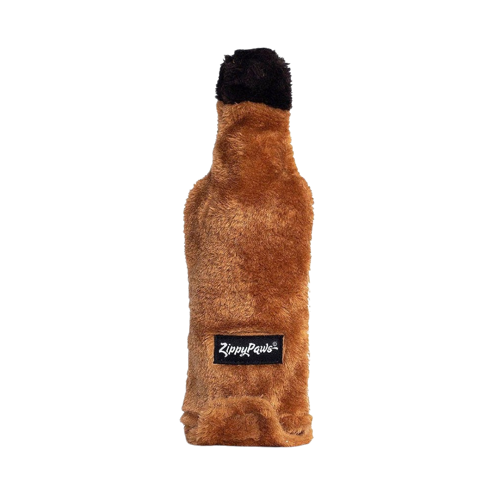 Zippy Paws happy hour crusherz whiskey dog toy