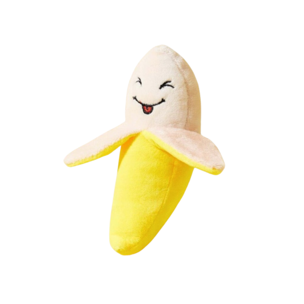 Banana mini dog toy