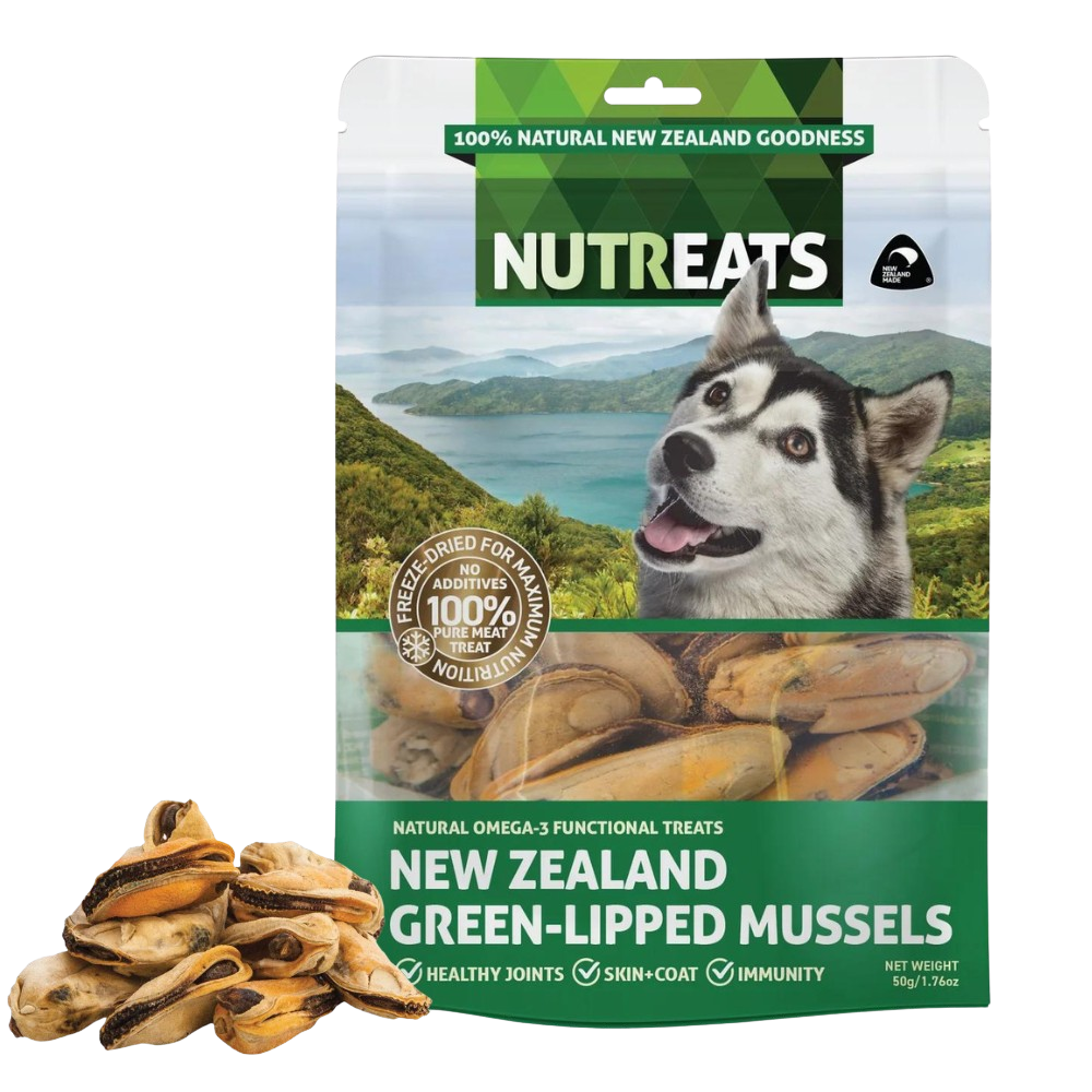 Nutreats New Zealand green-lipped mussel dog treats