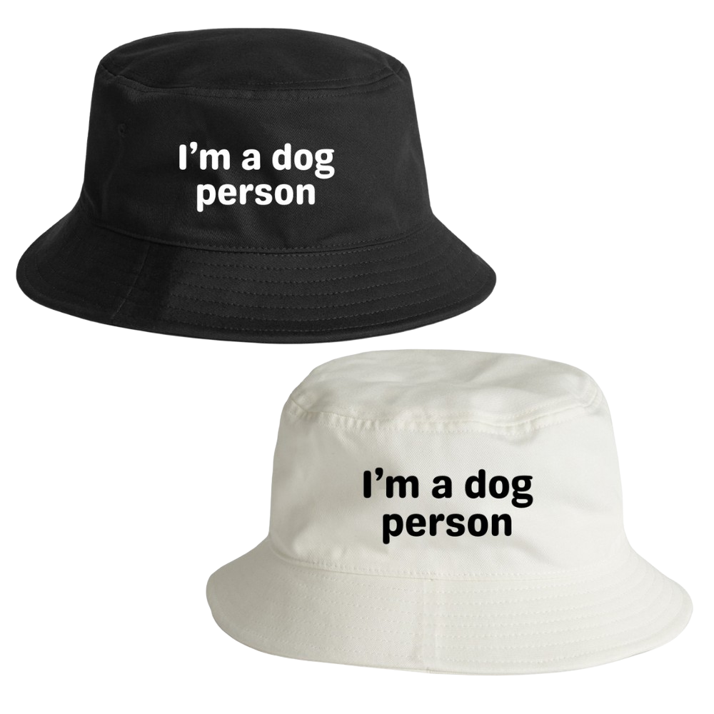 I'm a dog person bucket hats