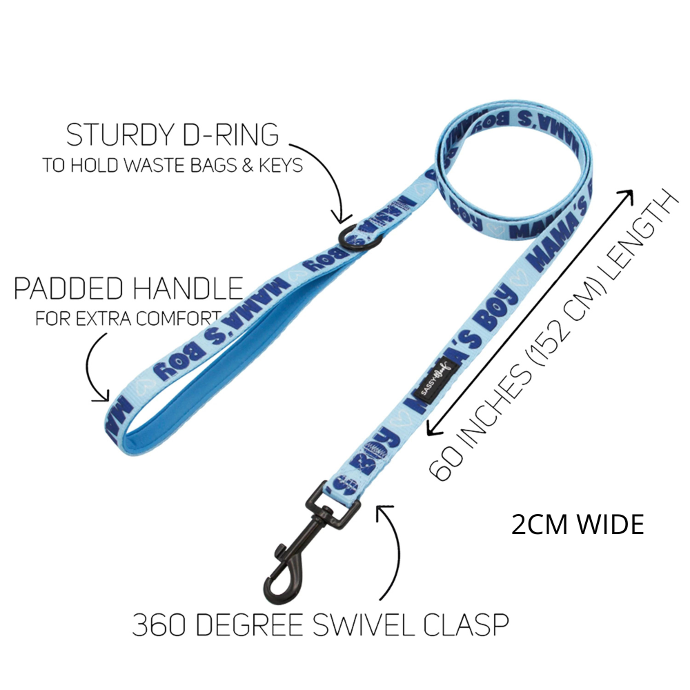 Sassy Woof dog leash - Mama's boy