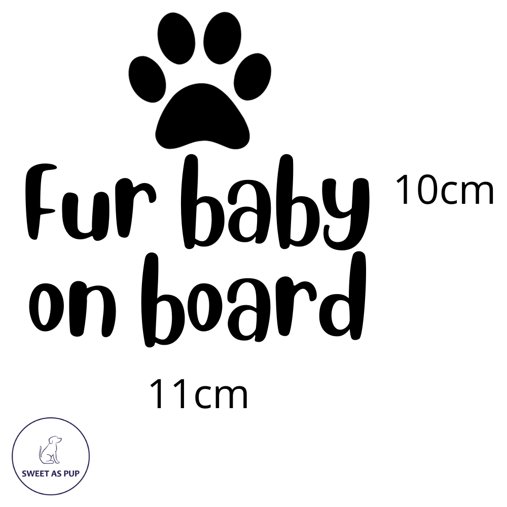 Car decal - Fur baby/babies on board