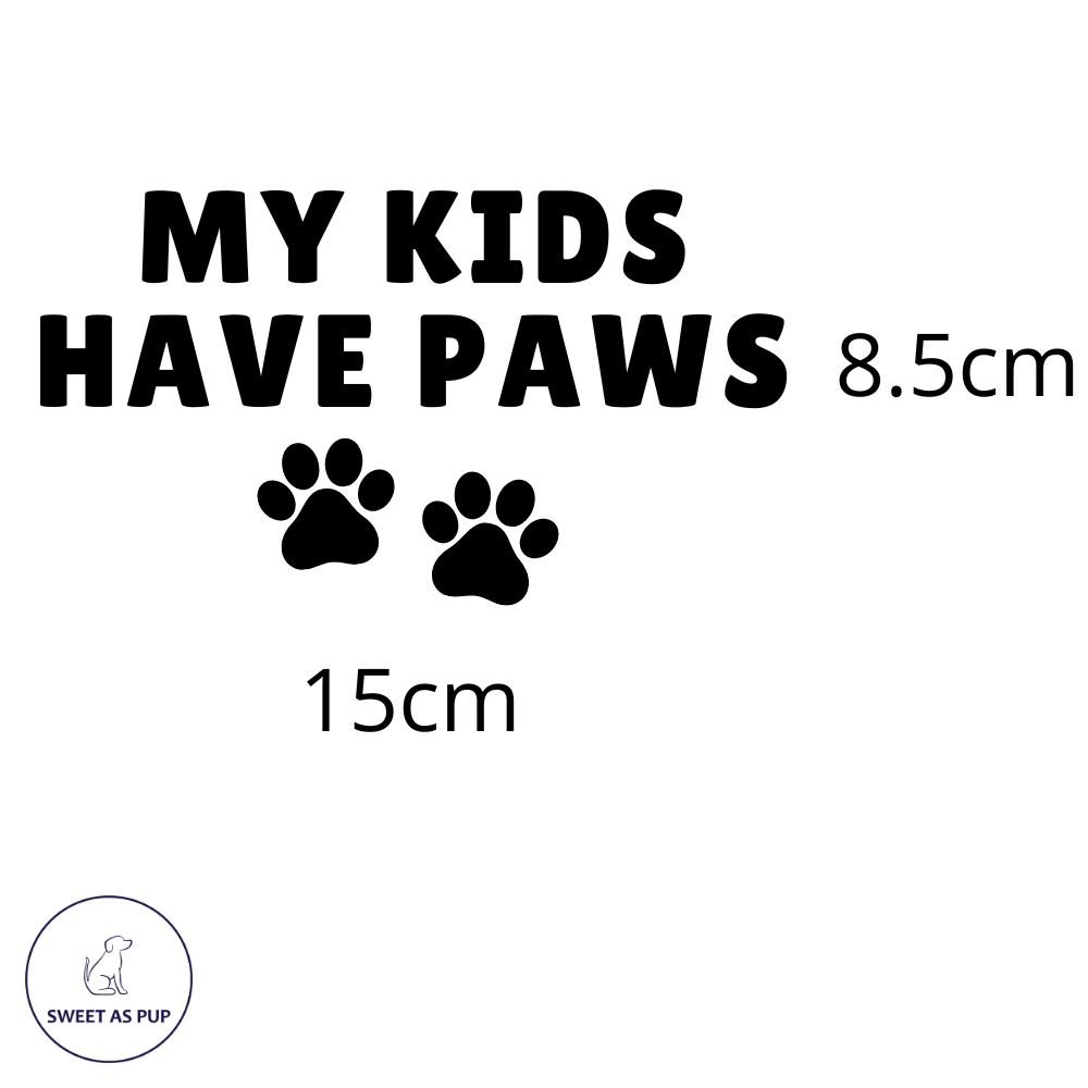 My kids have paws sticker