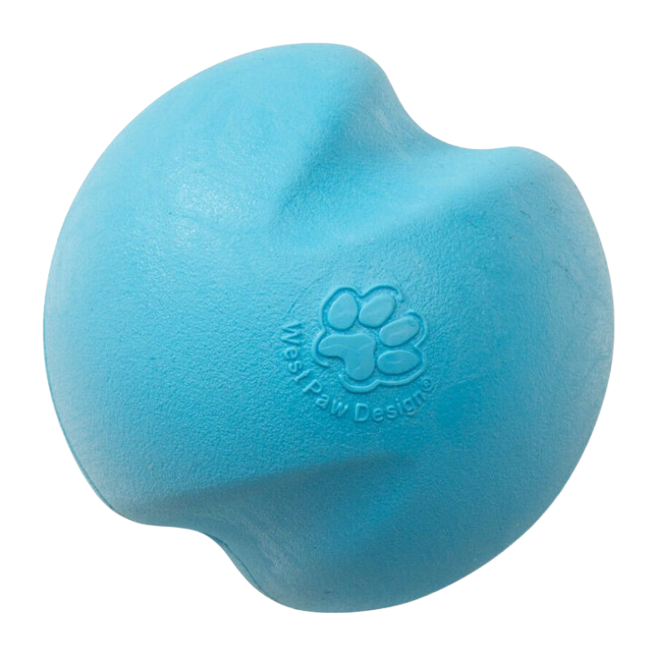 West Paw Zogoflex jive dog ball - blue