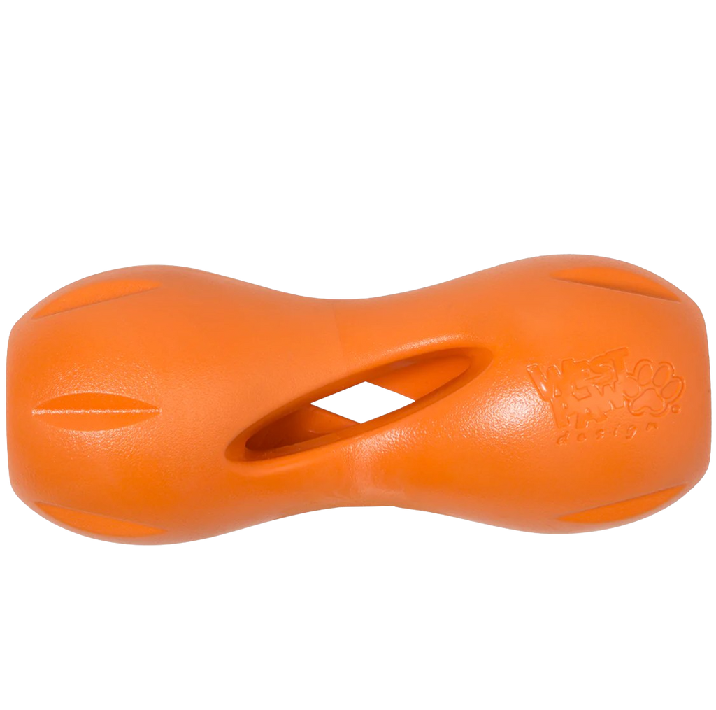West Paw Zogoflex qwizl dog toy - orange