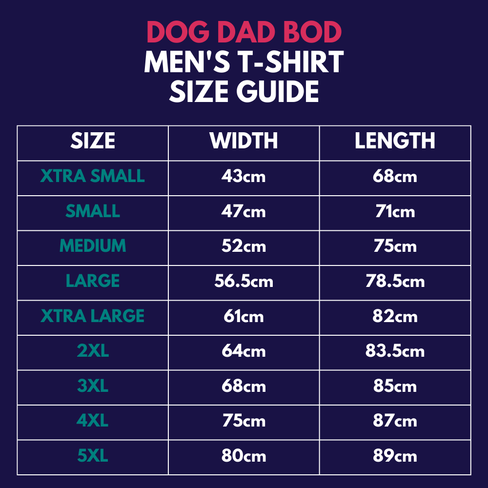 Dog dad bod men's t-shirt