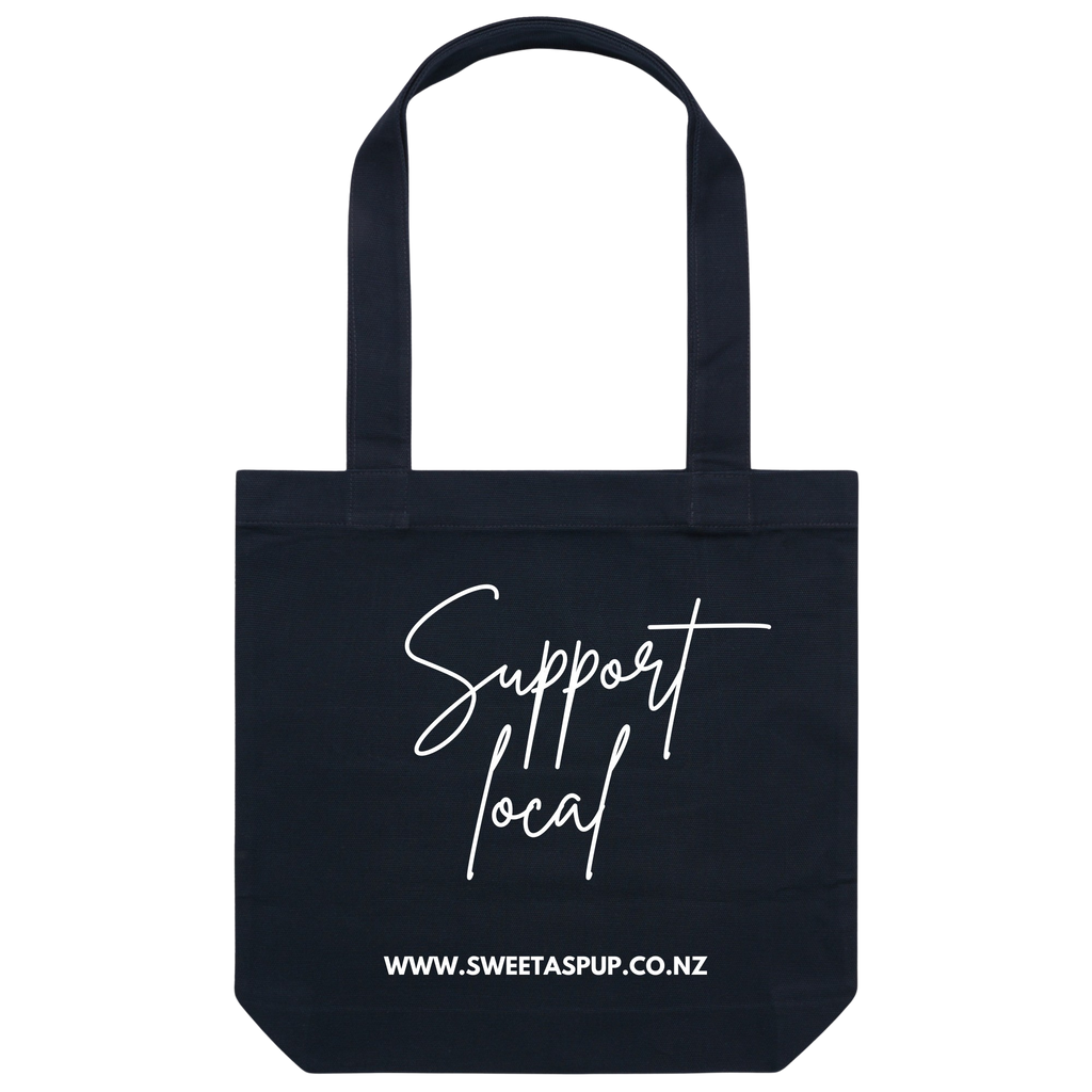 Support local tote bag - Navy