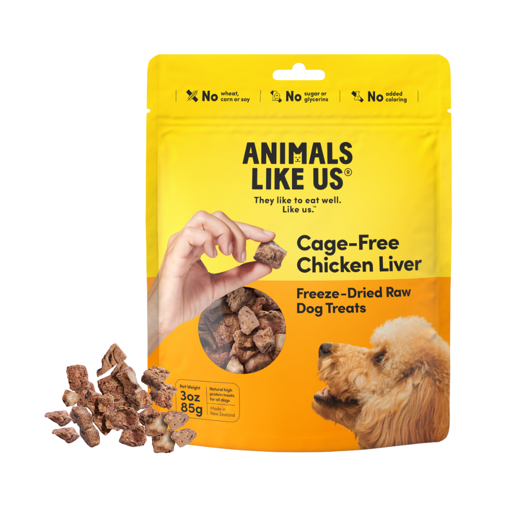 Animals Like Us cage-free chicken liver dog treats