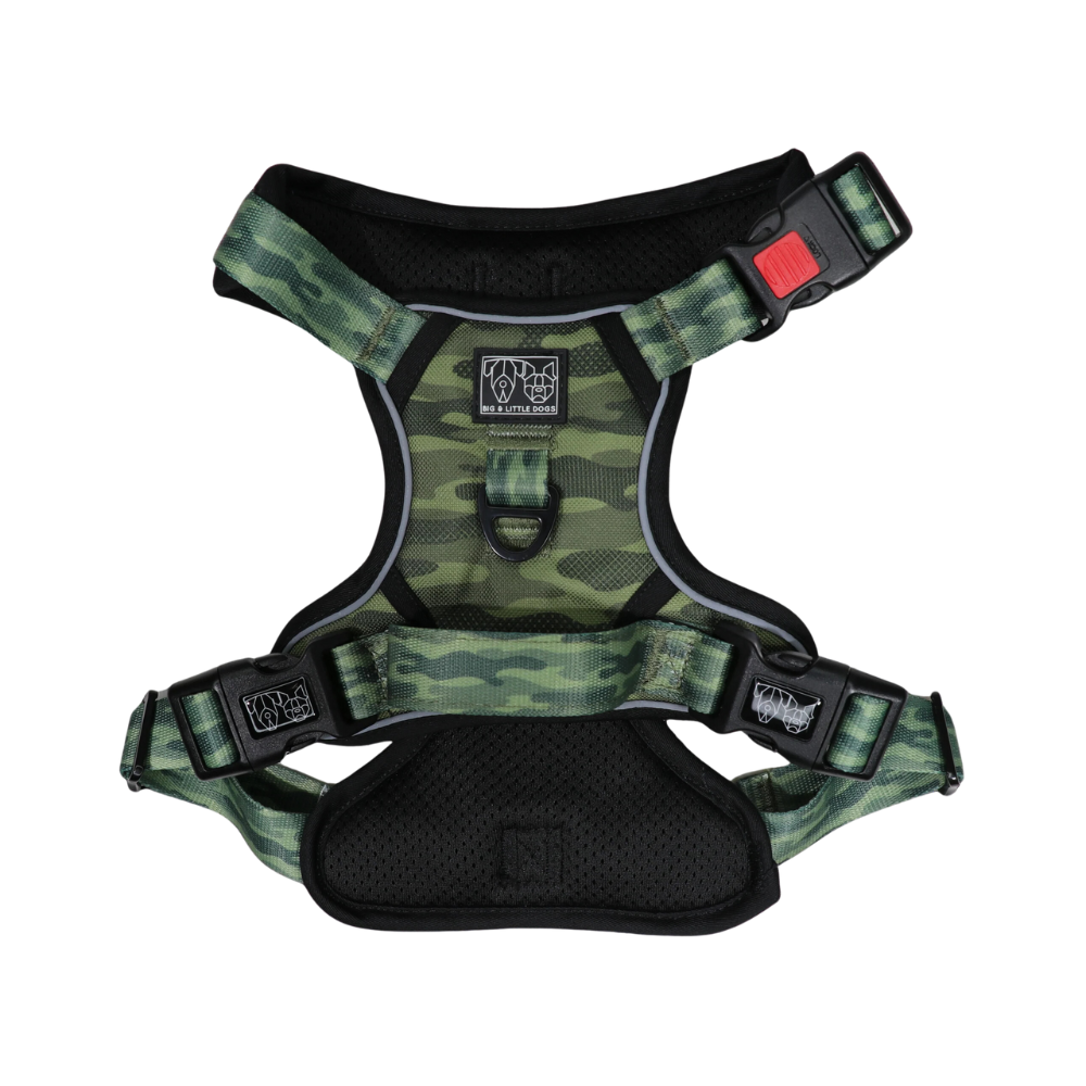 Big & Little Dogs all-rounder harness - Camouflaged