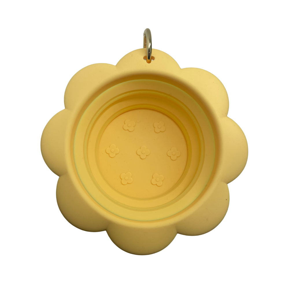 Dog travel bowl | Flower