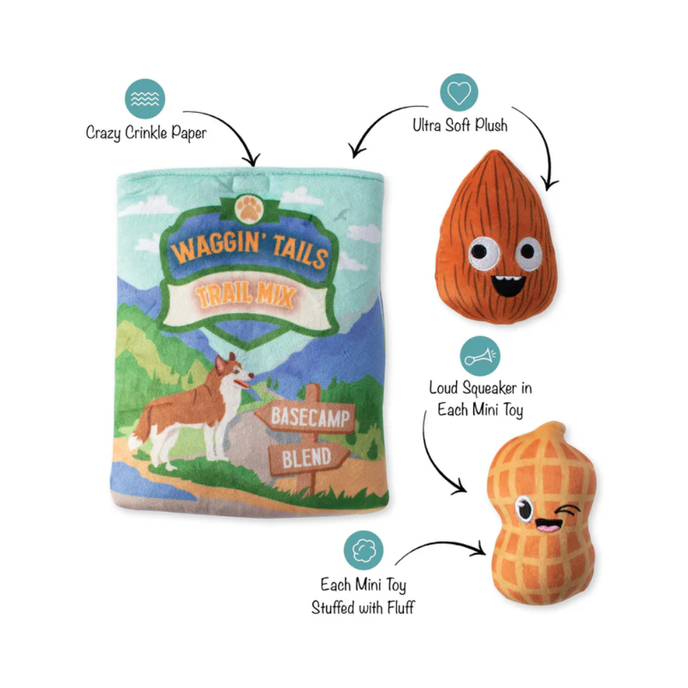 Fringe Studio waggin tails trail mix interactive dog toy