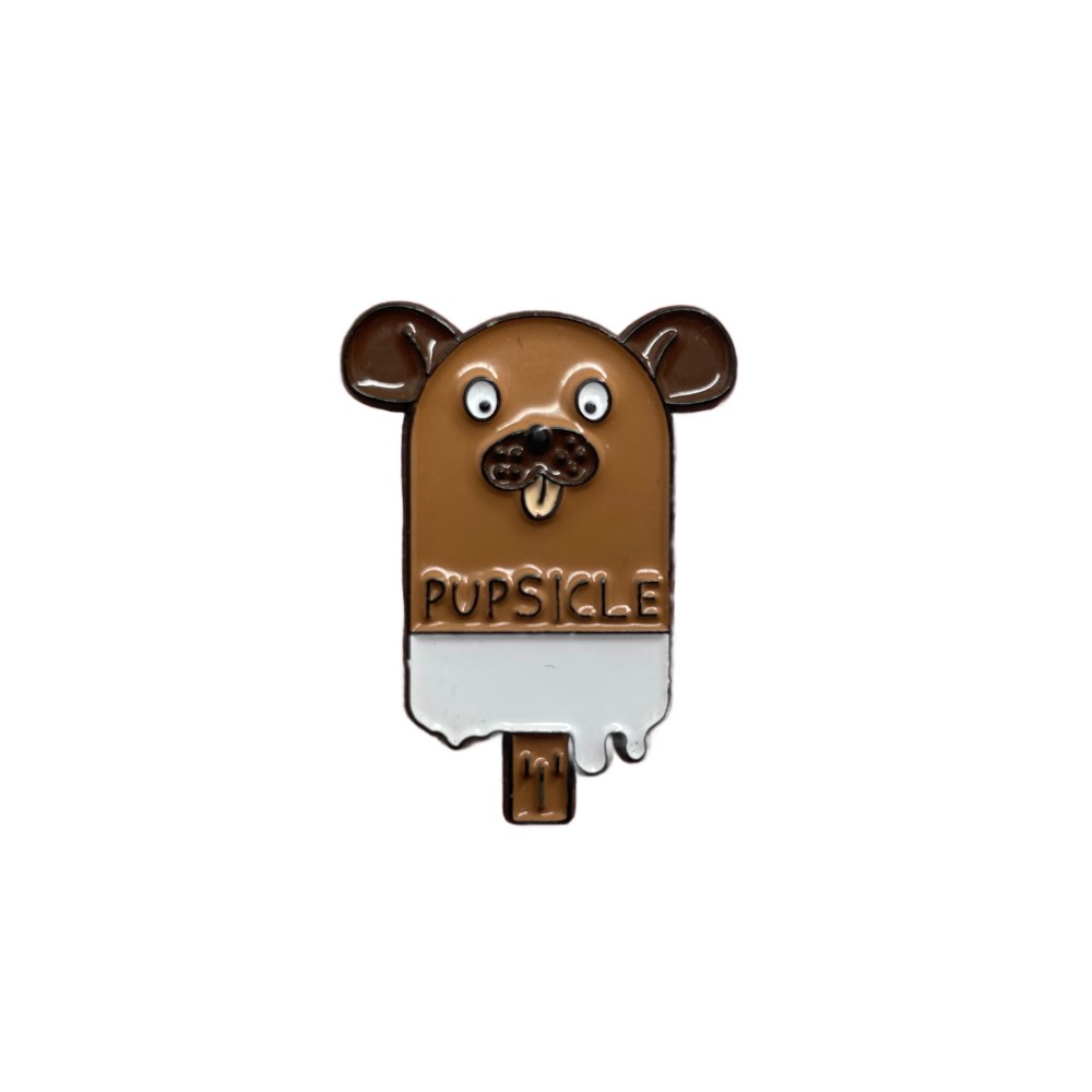 Pupsicle dog enamel pin