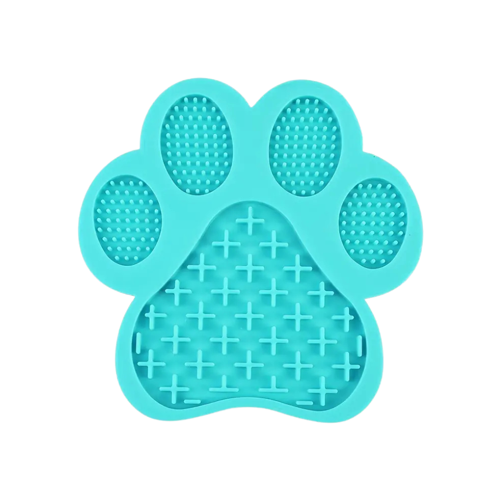 Paw dog lick pad with suction cups
