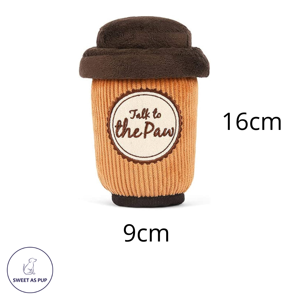 P.L.A.Y. Pup Cup Café Latte To Go Dog Toy