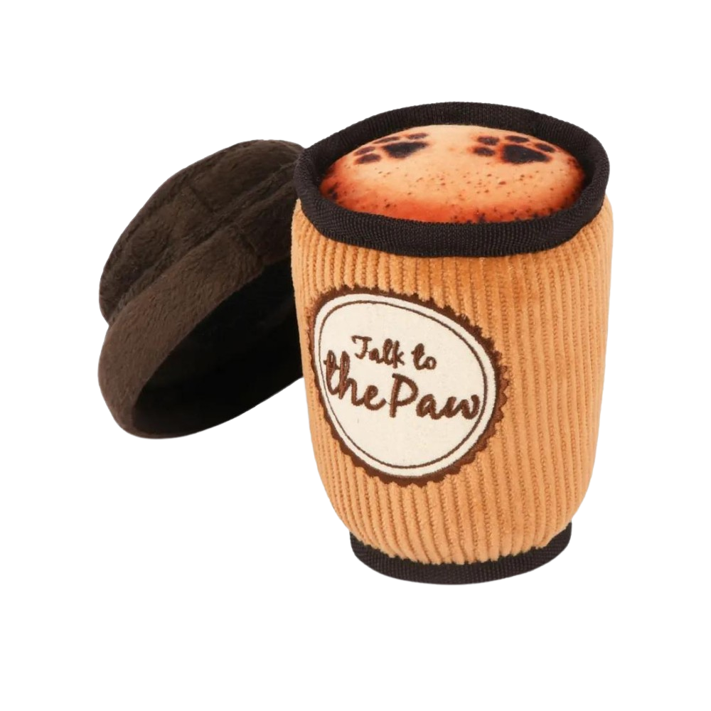 P.L.A.Y. Pup Cup Café Latte To Go Dog Toy