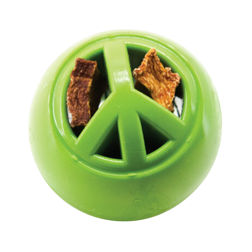 Planet Dog orbee-tuff nook dog ball - peace