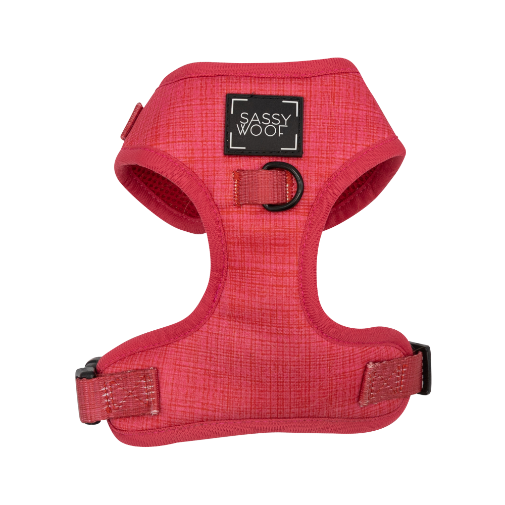 Sassy Woof adjustable dog harness | Merlot