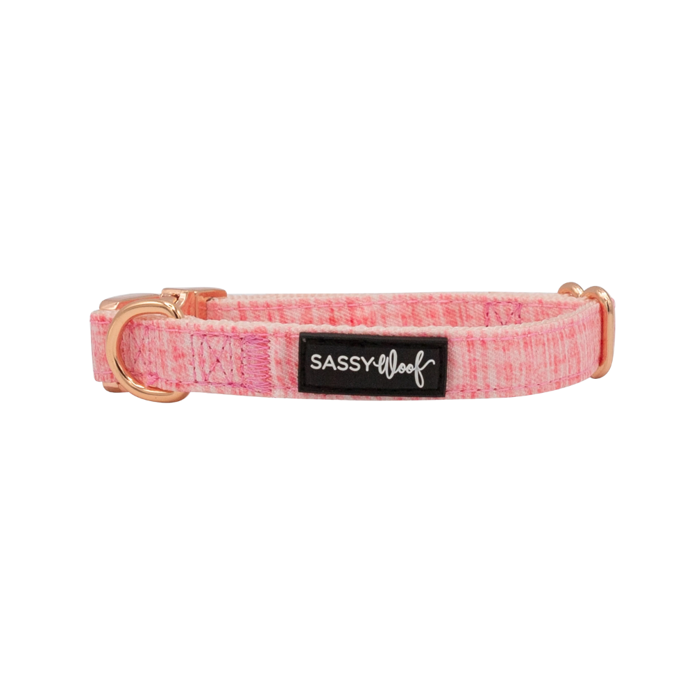 Sassy Woof dog collar - dolce rose