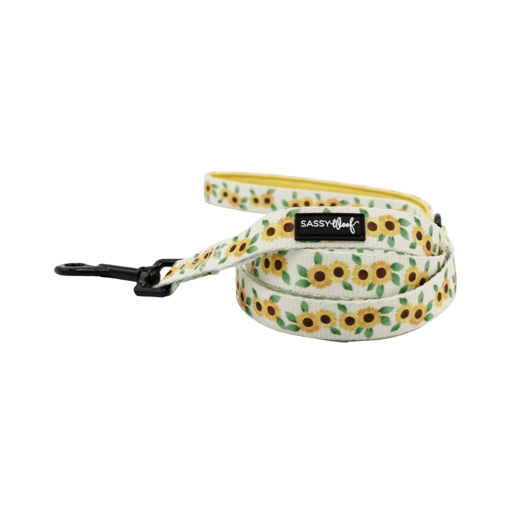 Sassy Woof dog leash - Sunflower dreams