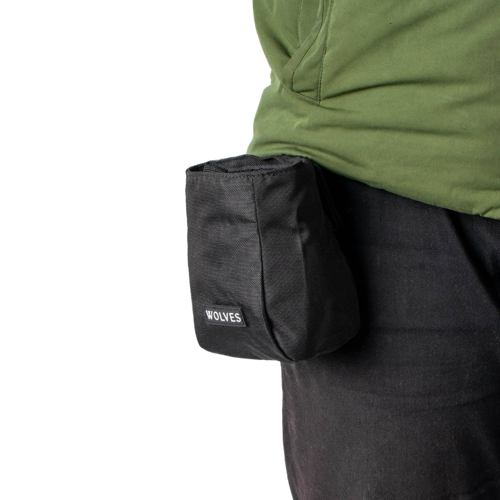 Wolves of Wellington dog treat pouch - Black