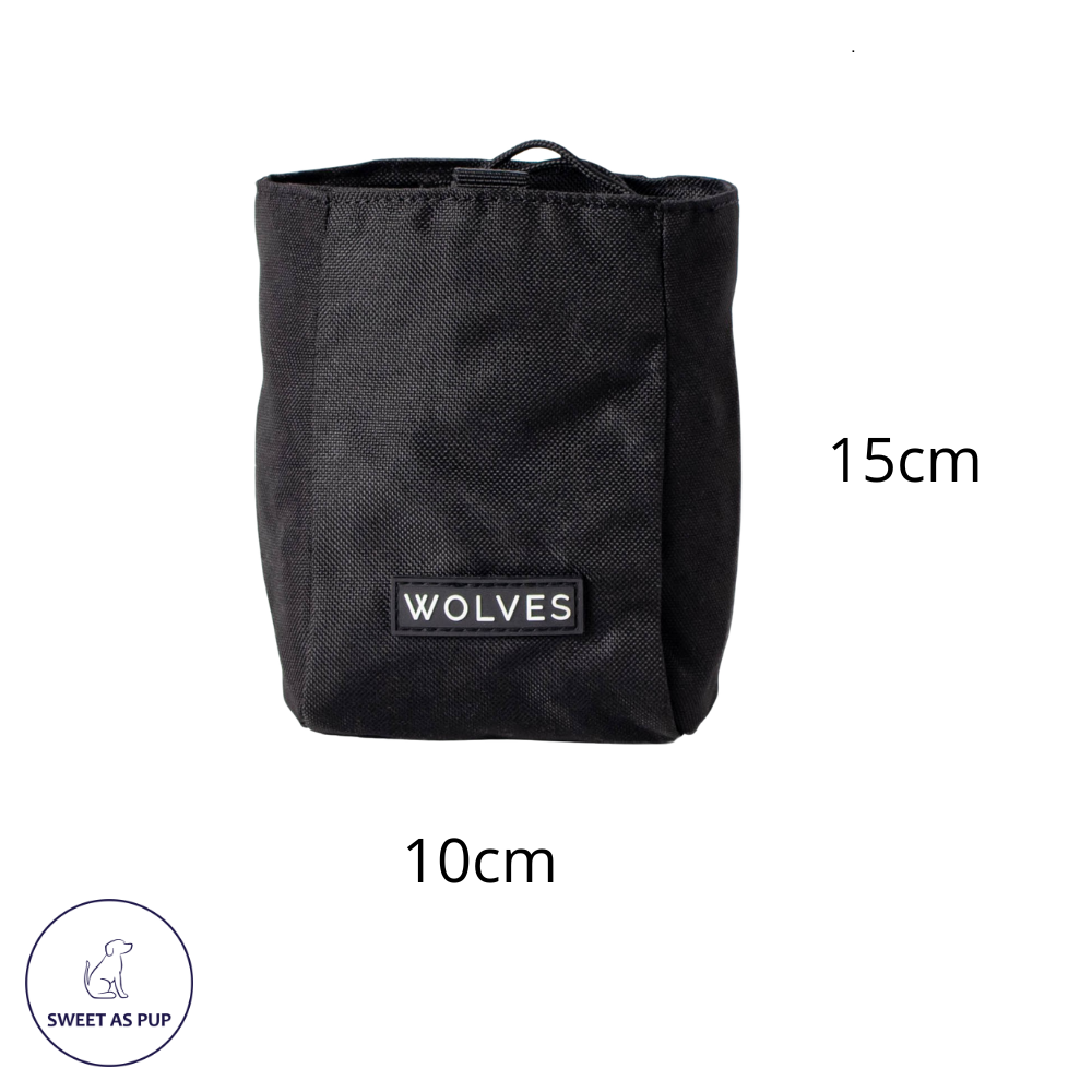 Wolves of Wellington dog treat pouch - Black