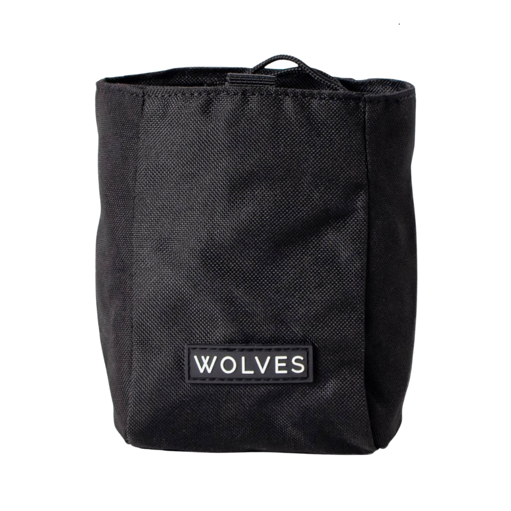 Wolves of Wellington dog treat pouch - Black
