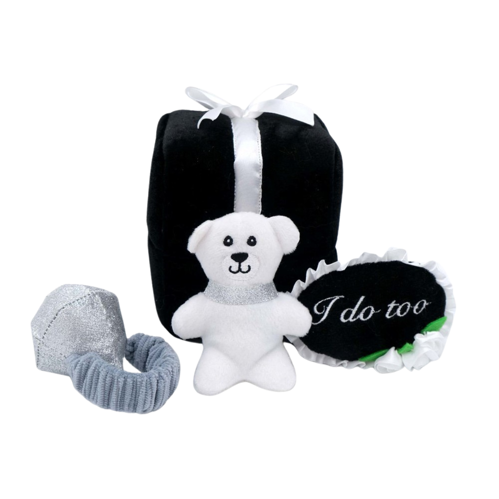 Zippy Paws Zippy Burrow wedding ring box dog toy