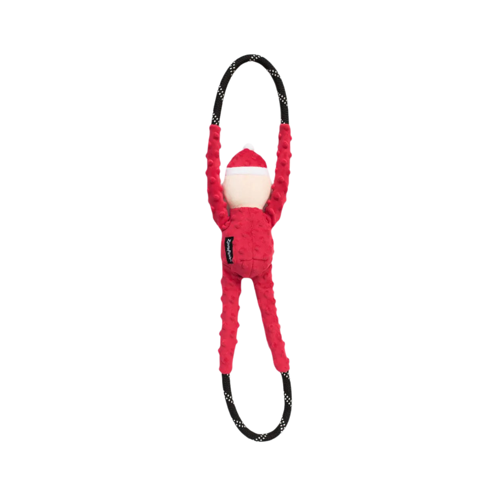 ZippyPaws Holiday Ropetugz Santa Dog Toy