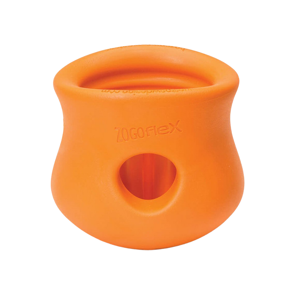 West Paw Zogoflex Toppl dog feeder - orange