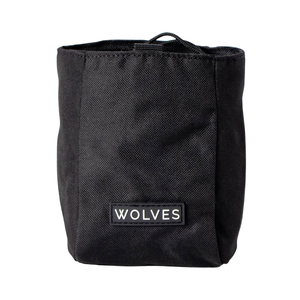 Wolves of Wellington dog treat pouch - black