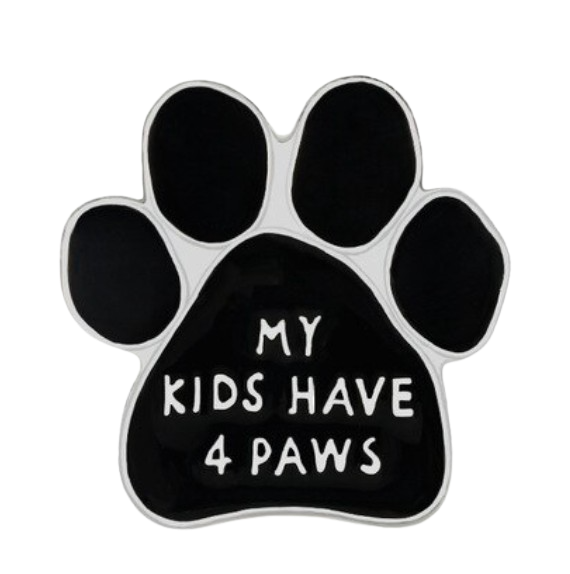 My kids have 4 paws pin