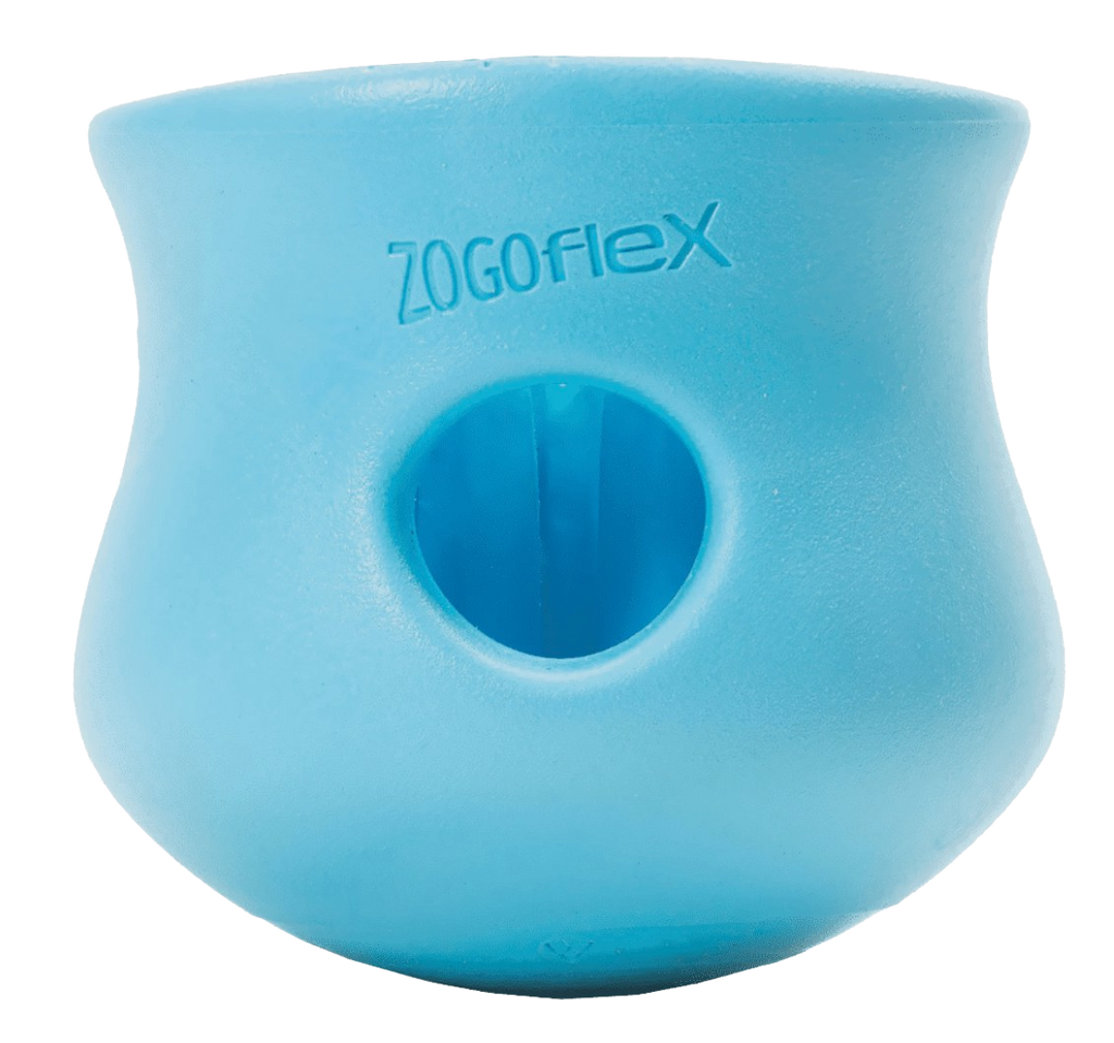 West Paw Zogoflex Toppl dog feeder - blue