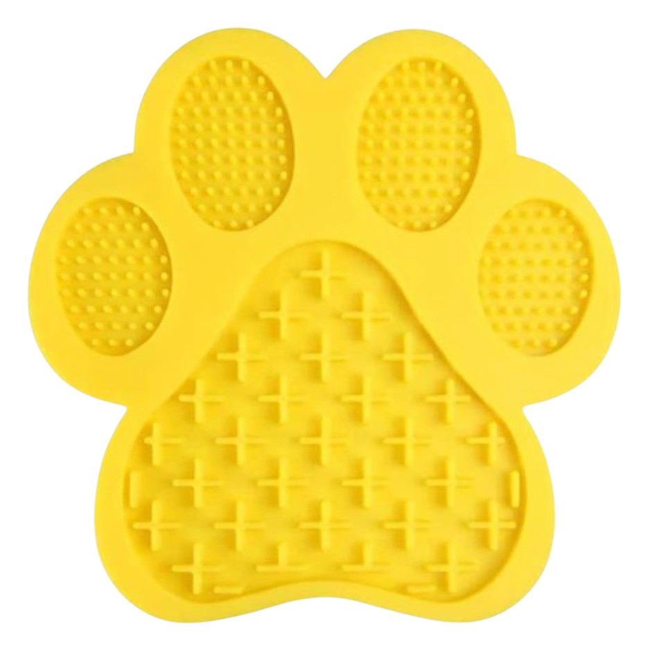 Dog suction feeder mat - yellow