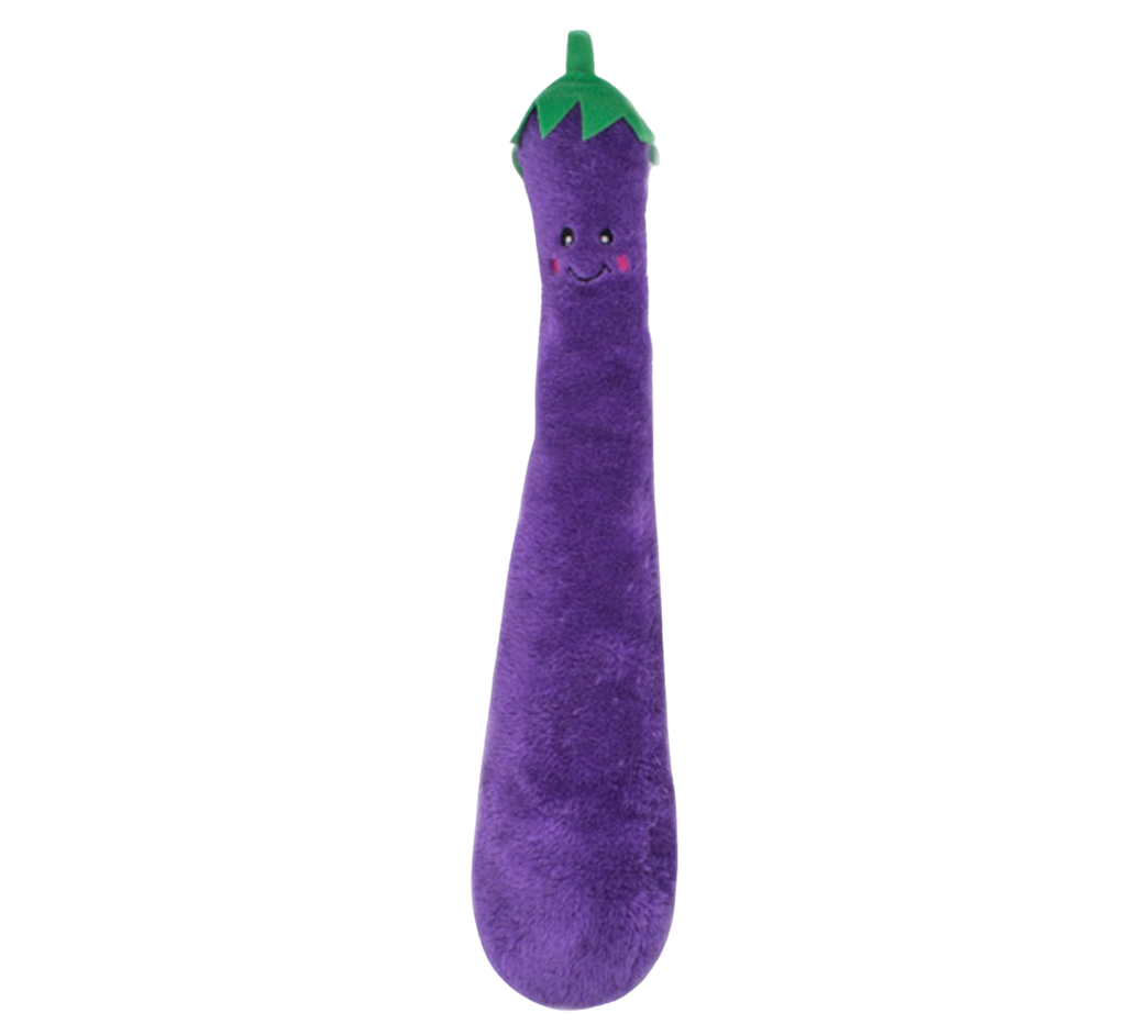 Zippy Paws Jiggelrz eggplant dog Toy